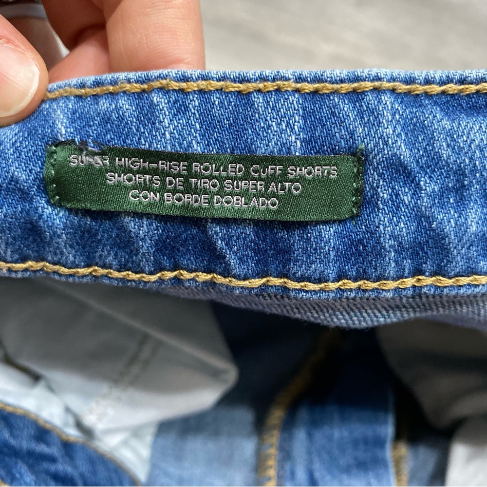 714 wild fable Denim Blue Women's Shorts - Picture 3 of 10